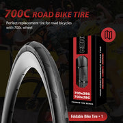MOHEGIA 700C Road Bike Tire - 700×25C / 28C