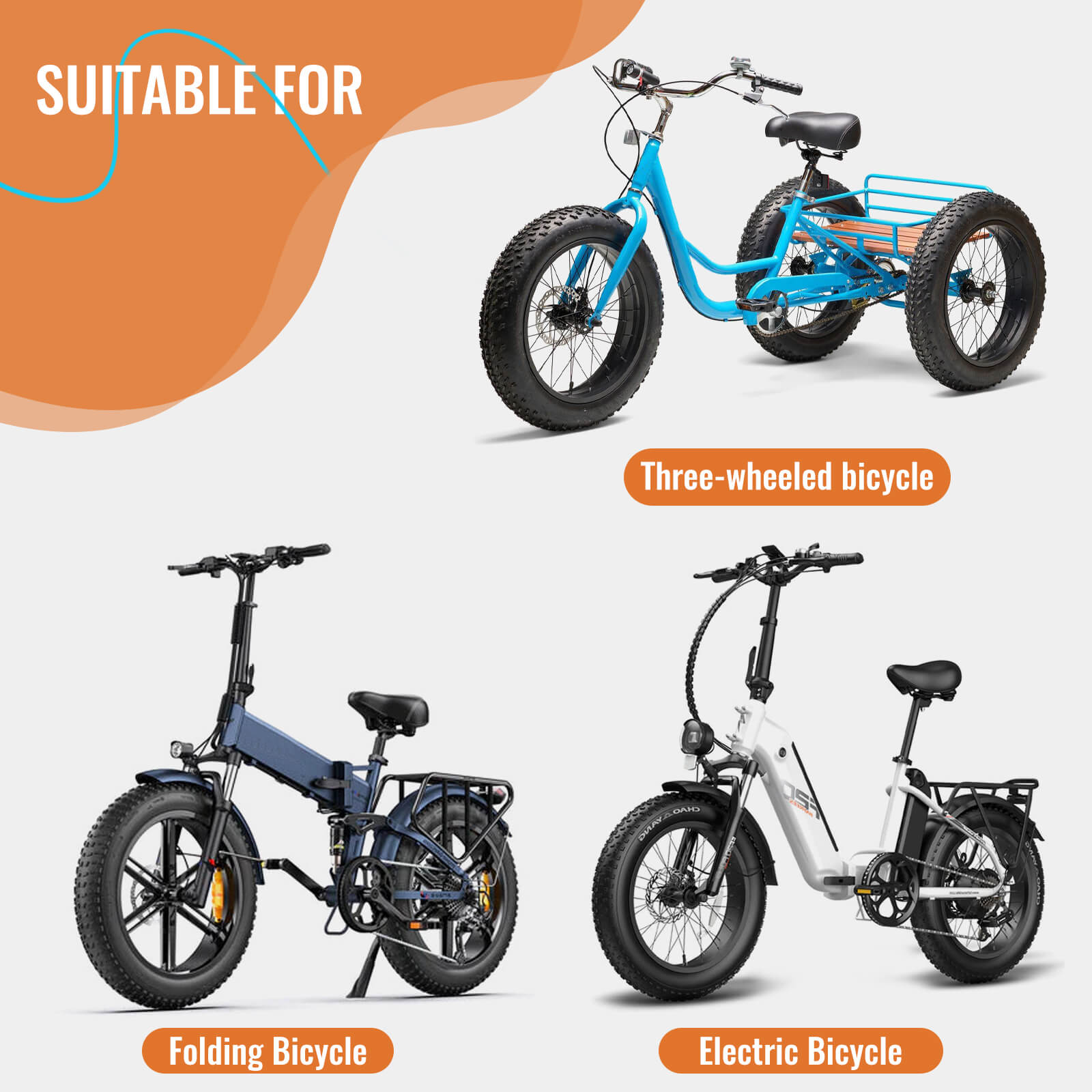 Rugged Muscle E-Bike Fat Tire 20×4 / 26×4