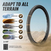 MOHEGIA City Bike Tires Set: 2 Pack 24/26x2.125