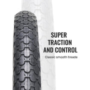 Black Wall Beach Cruiser Bicycle Tires 24" x 2.125"/26"×2.125 Good Grip performance tread parrtern