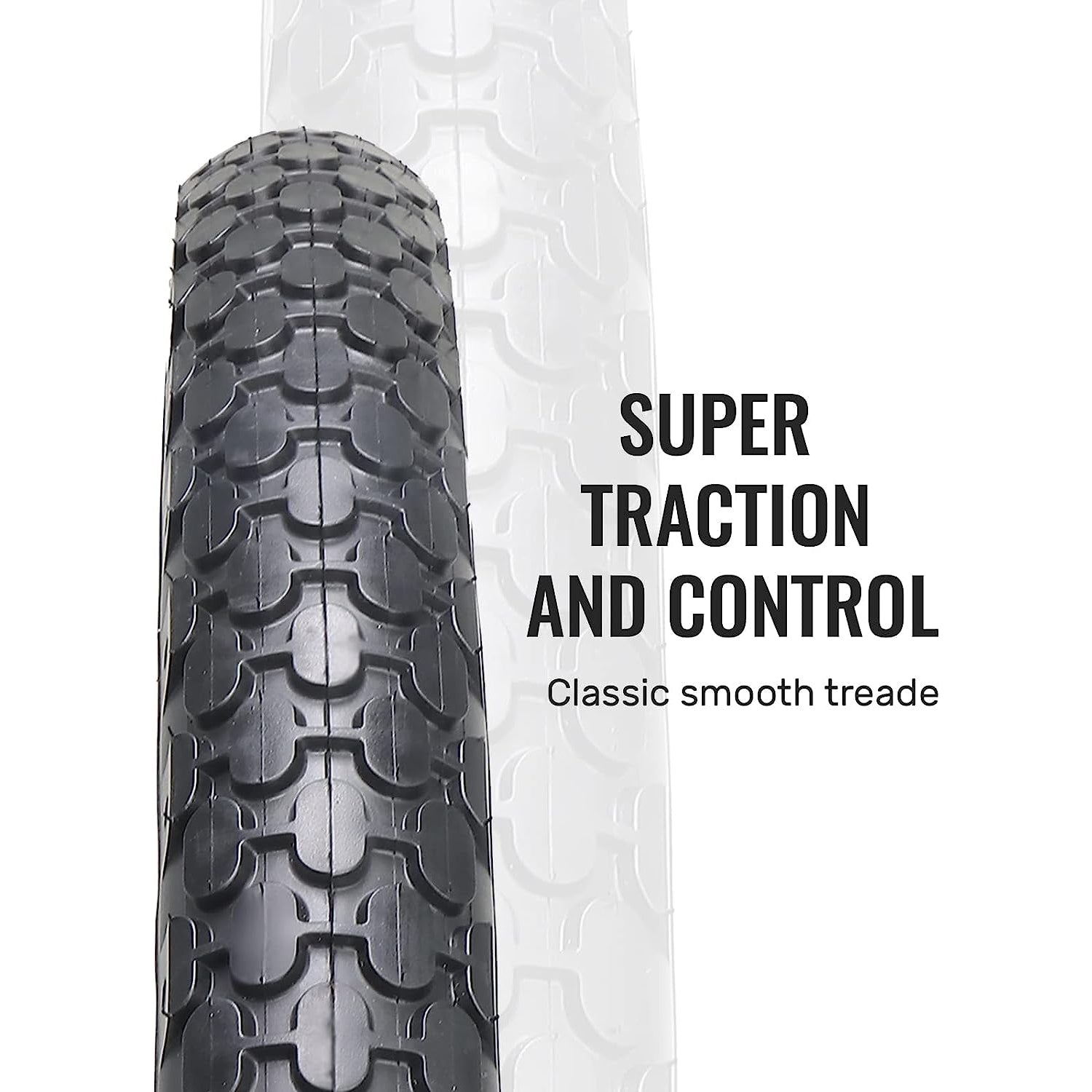 Black Wall Beach Cruiser Bicycle Tires 24" x 2.125"/26"×2.125 Good Grip performance tread parrtern