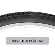 What PSI Can Hycline Gravel bicycle Tire Inflated to? 50-75 PSI