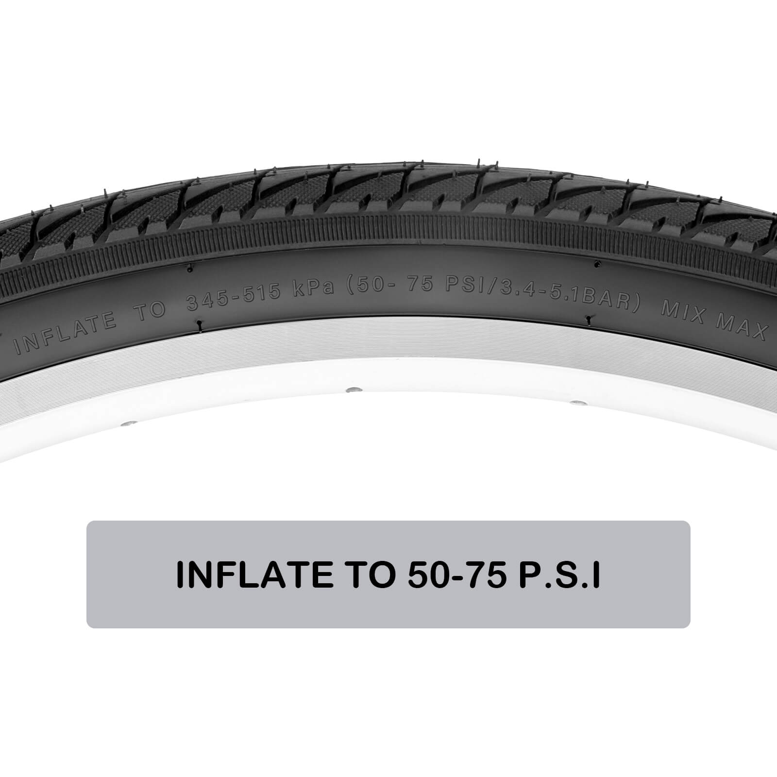 What PSI Can Hycline Gravel bicycle Tire Inflated to? 50-75 PSI