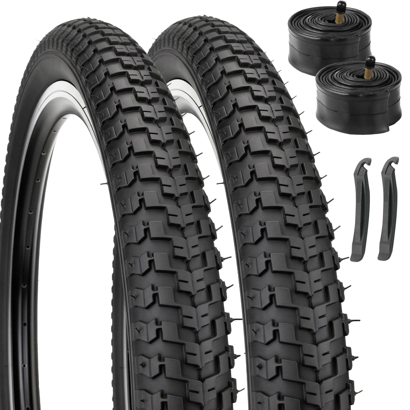 MOHEGIA 2-Pack MTB Bike Tires Set: 16x2.125/ 20x2.125